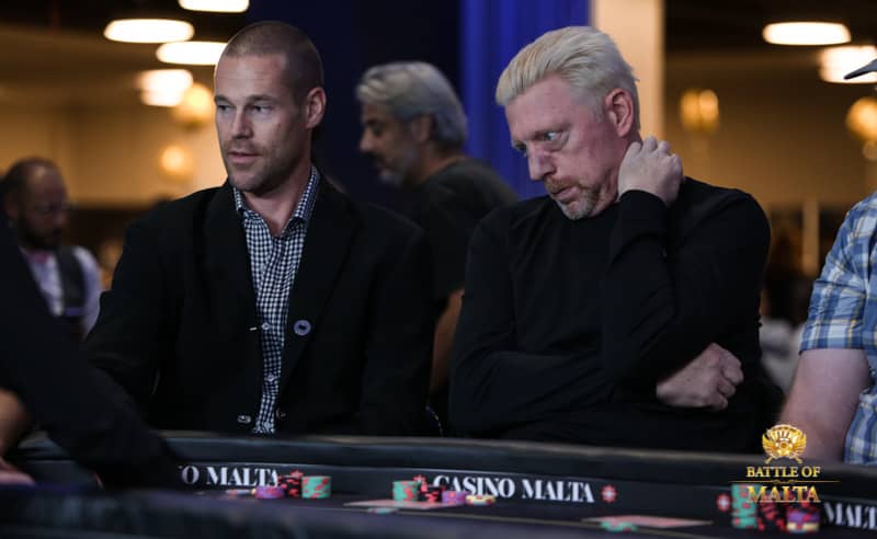 Patrik Antonius et Boris Becker