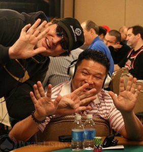 Phil Hellmuth et Johnny Chan