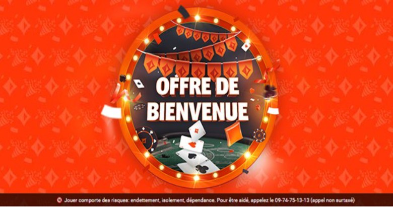 Partypoker offre de bienvenue.