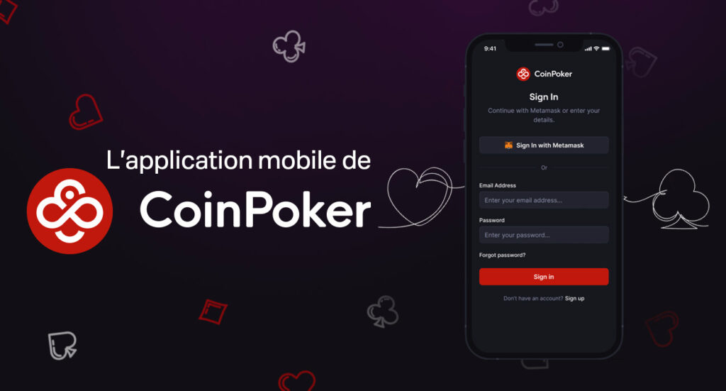 Installer l'application mobile officielle de CoinPoker