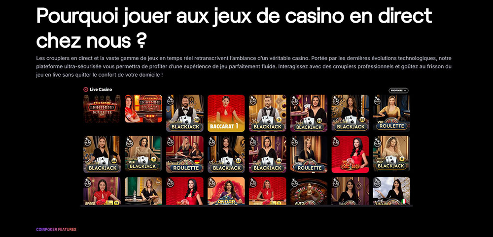 Page des jeux