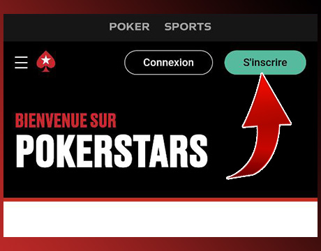 Cliquez sur le bouton « S’inscrire »