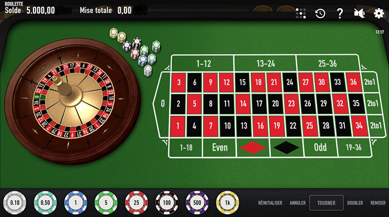 La roulette européenne