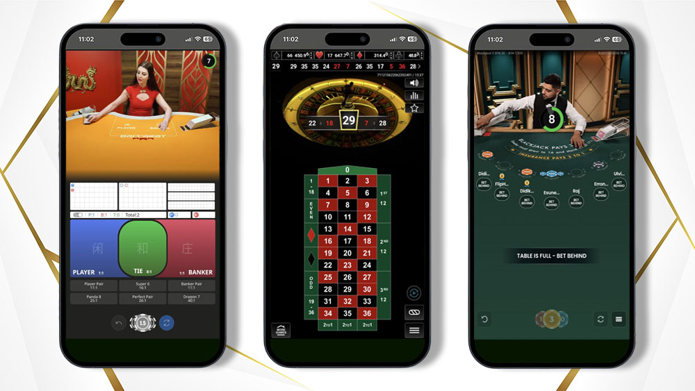 Baccarat, roulette et blackjack sur votre téléphone