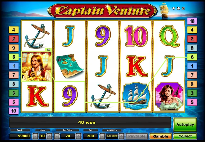 Le jeu Captain Venture