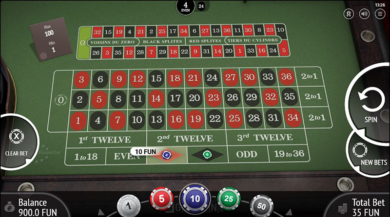 La roulette en ligne gratuite