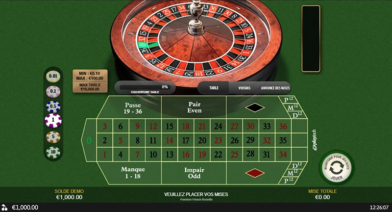 La roulette française