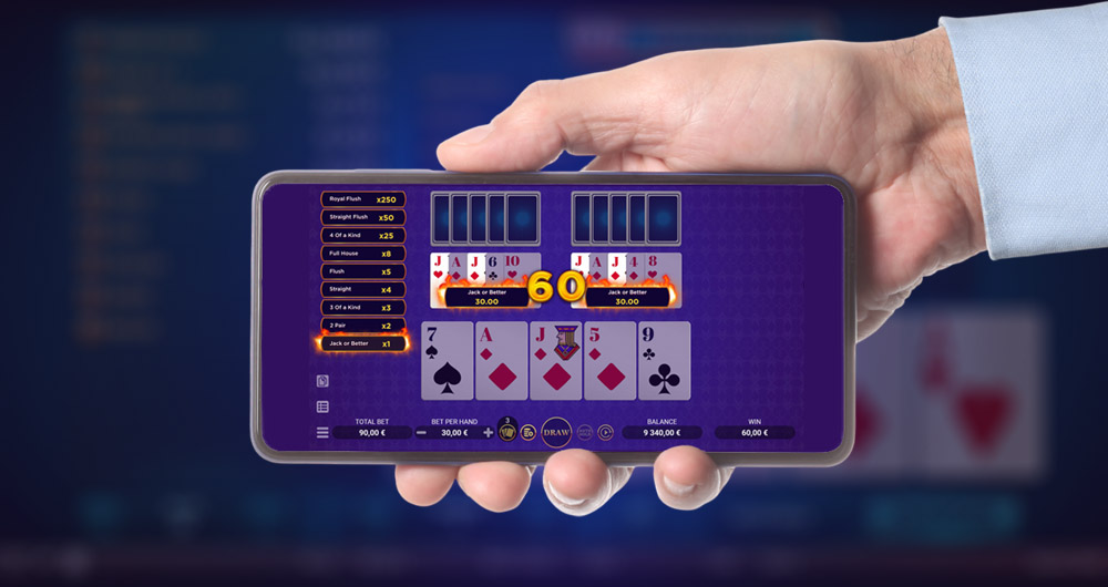 Vidéo poker sur les casinos mobile
