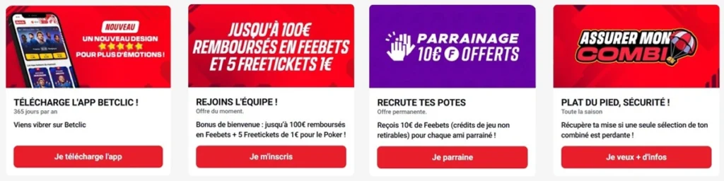 Bonus et offres promotionnelles