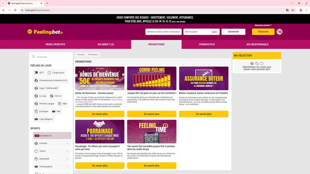 Page Promotions Feelingbet