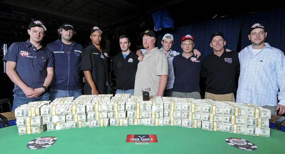 Des joueurs de poker professionnels et beaucoup d'argent