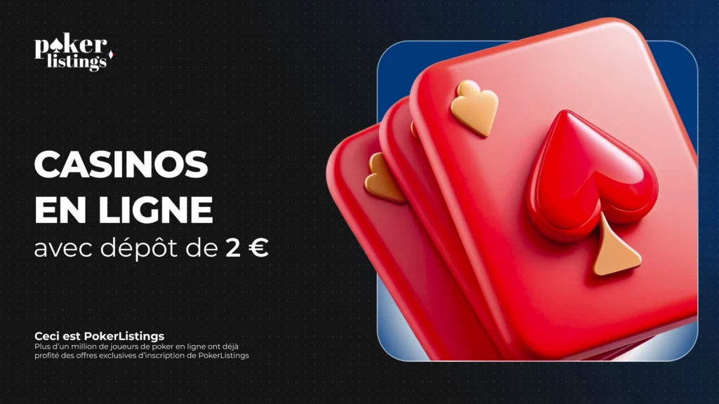 Pokerlisting France : informations générales sur le bonus sans dépôt de 2 €