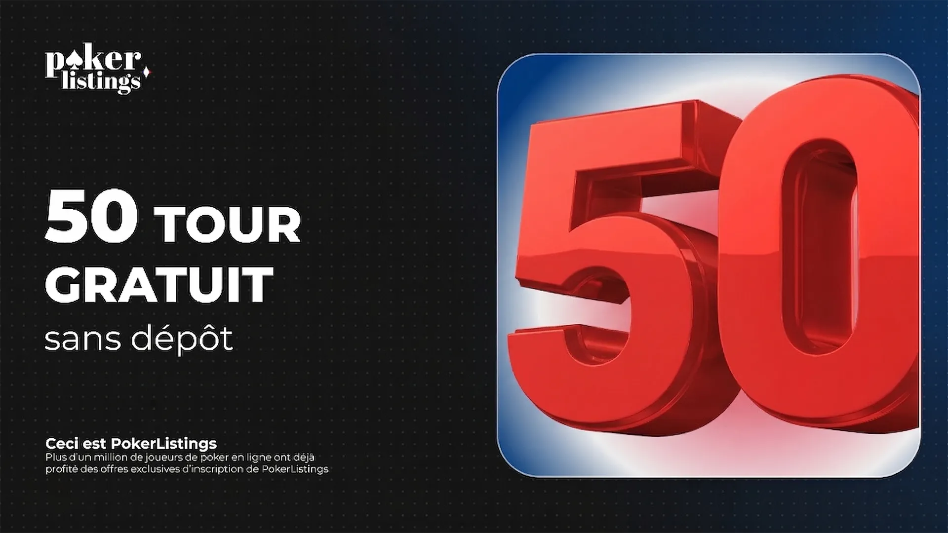 50 Tour Gratuit sans Dépôt