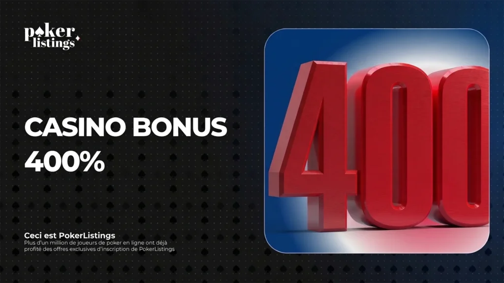 Casino bonus 400%