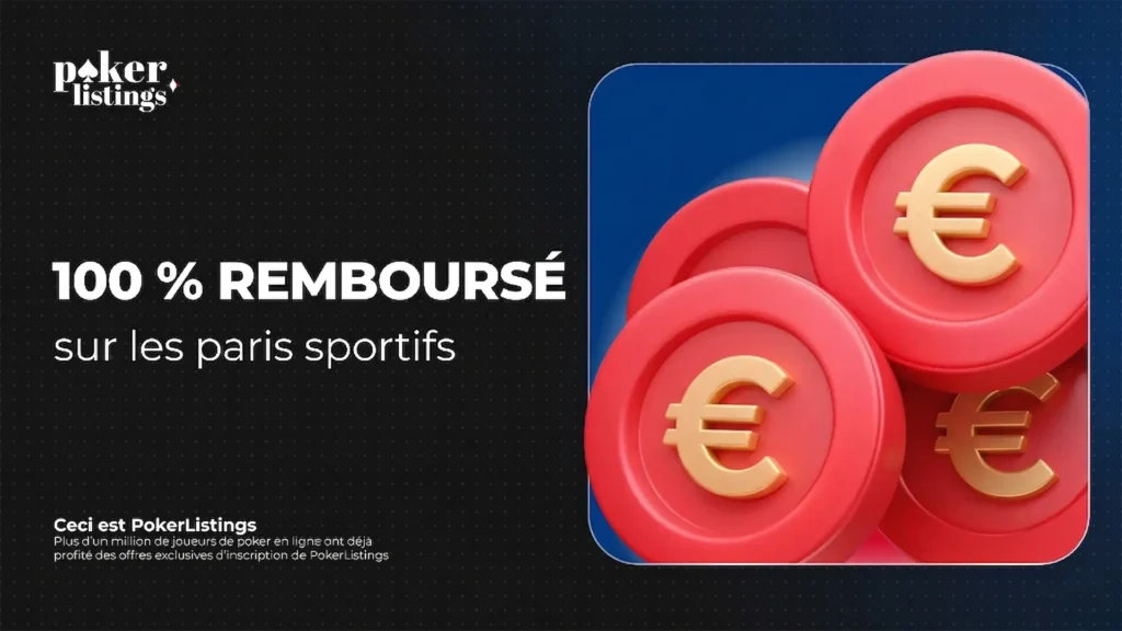 Offre de remboursement à 100 % sur les paris sportifs