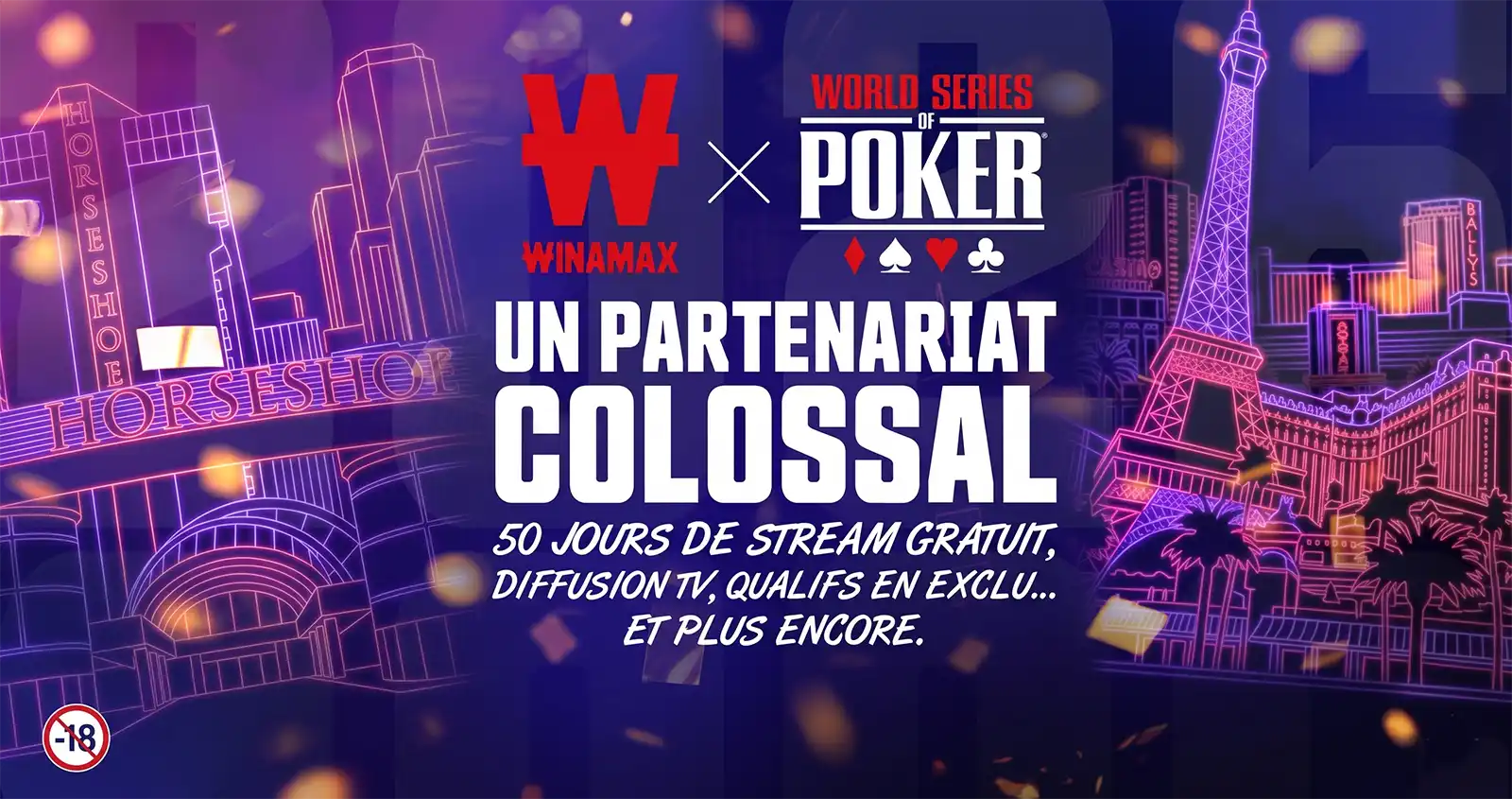 Winamax et WSOP streaming gratuit Las Vegas