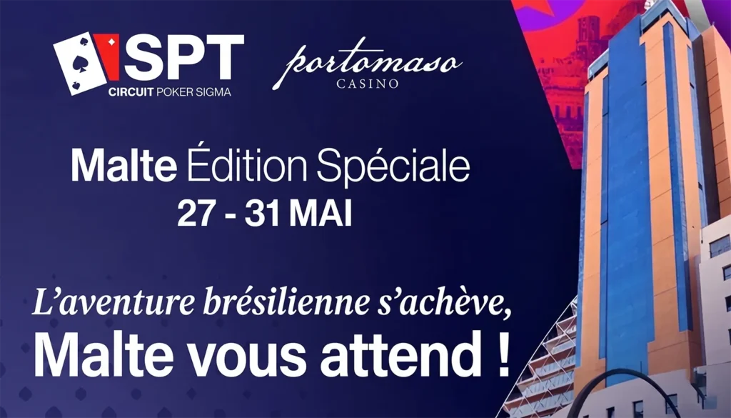 Mai s’annonce intense pour les joueurs de poker, entre live et online. Malte accueille fin mai le SiGMA Poker Tour au Portomaso Casino. Un Main Event à 150 000 € est prévu, avec animations et networking.