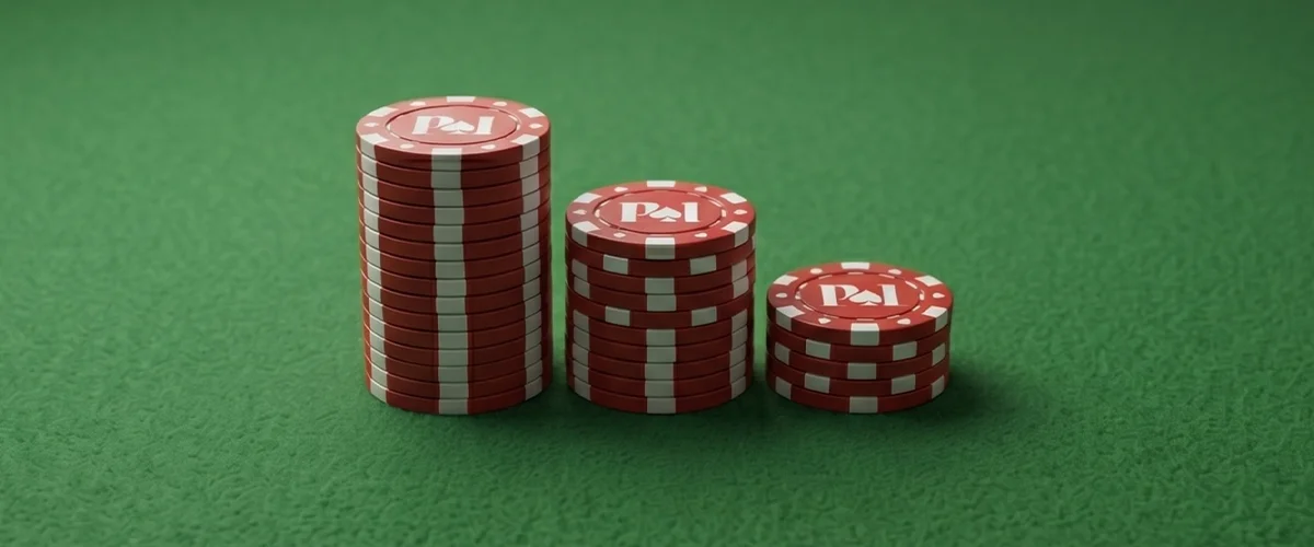 3 piles de jetons de poker pokerlistings