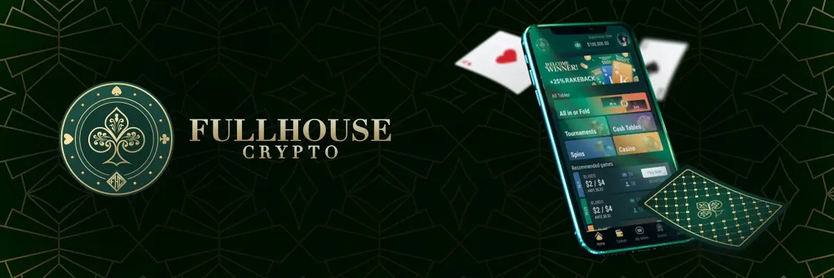 FullHouseCrypto sur un appareil mobile