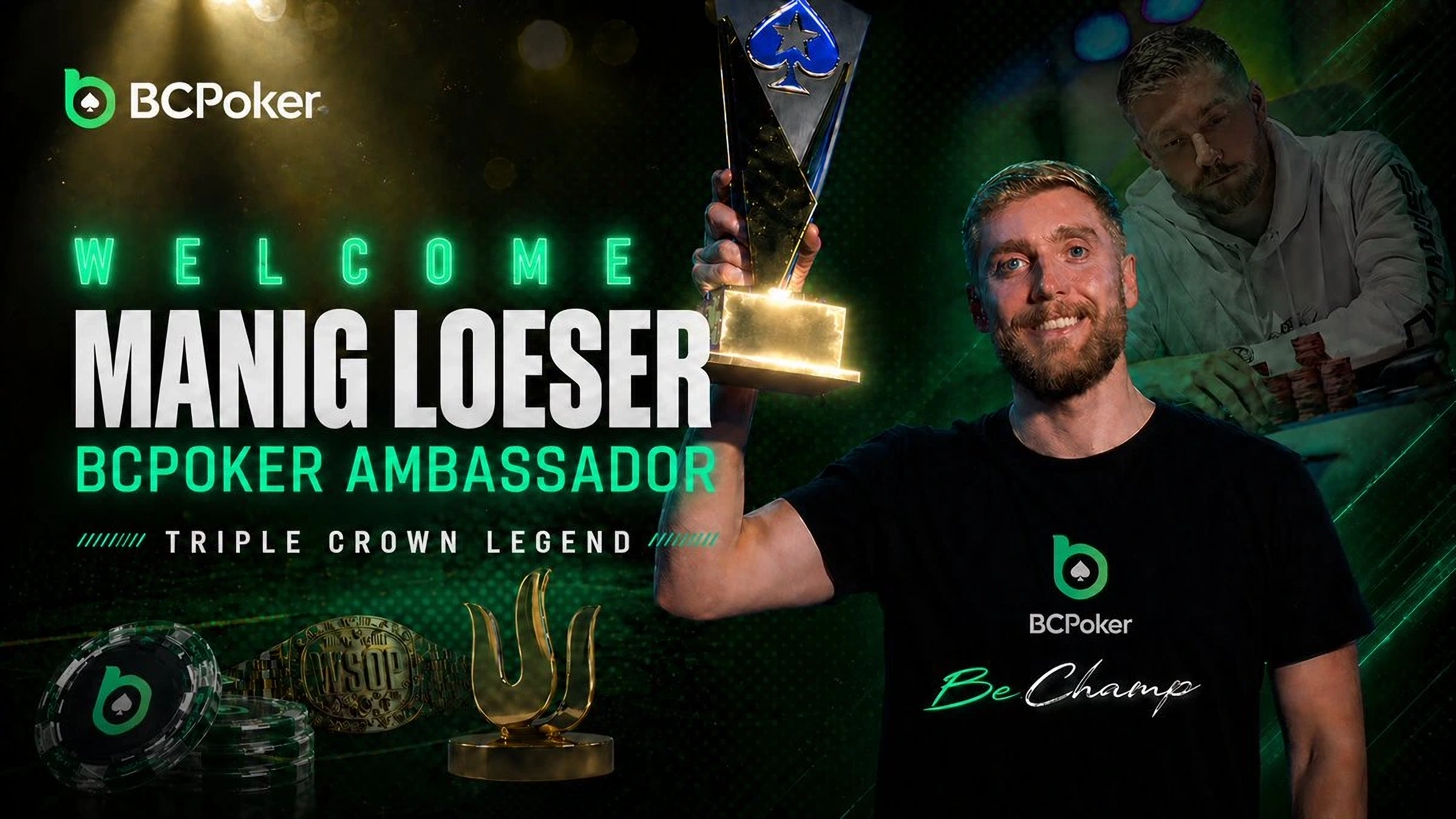 BCPoker renforce son équipe d’ambassadeurs avec l’arrivée de Manig Loeser