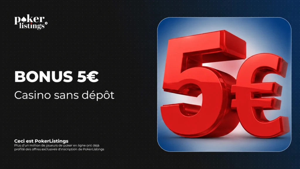 Casino bonus de 5 euros sans dépôt