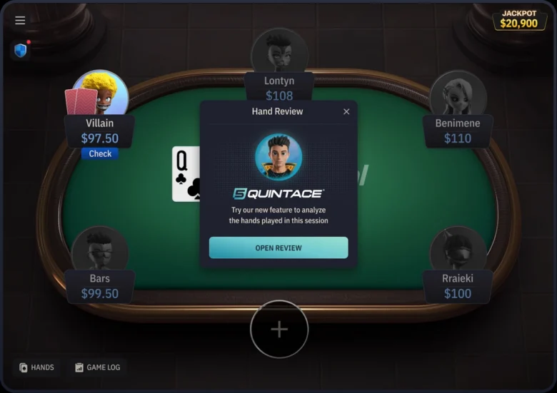 Analyse de main QuintAce sur WPT Gold