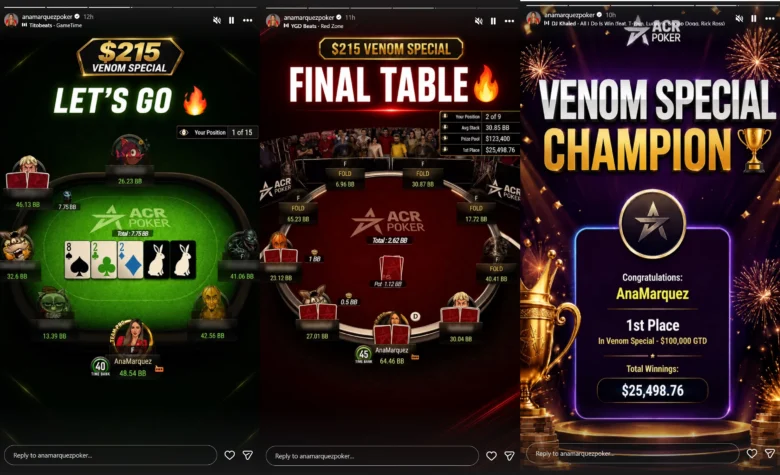 Les stats de Marquez sur SharkScope sont masquées, mais après le piratage de son compte, cette victoire est bien plus qu'un lot de consolation.