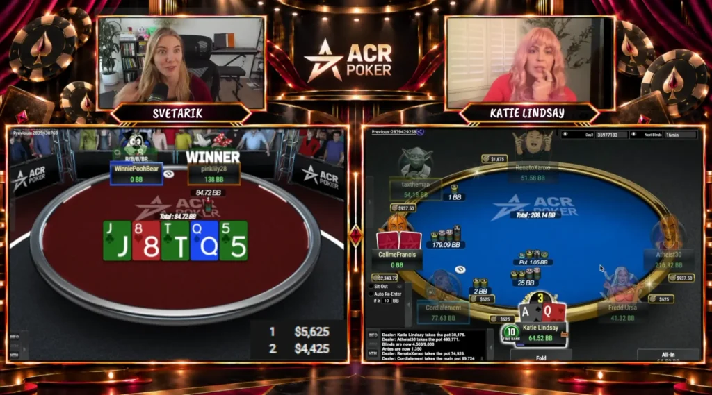 Le tournoi a été diffusé sur Twitch avec les commentaires de Svitlana Dryha et Katie Lindsay. 