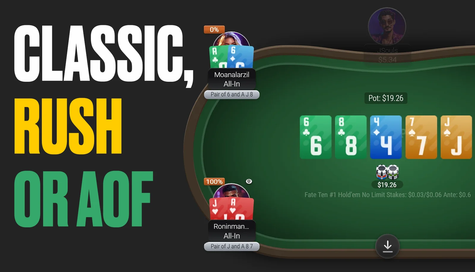 Classic, Rush ou AOF : quel format de cash game choisir pour débuter ?