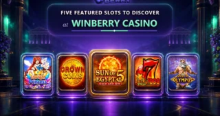 Cinq machines à sous à découvrir sur Winberry Casino