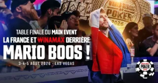 Winamax soutient Mario Boos en Main Event des WSOP